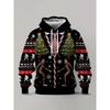 Christmas Party Graphic Hoodie 3D Print Spring Autumn Fashion Leisure Versatile Streetwear Men's Women's Y2K Christmas Hoodies