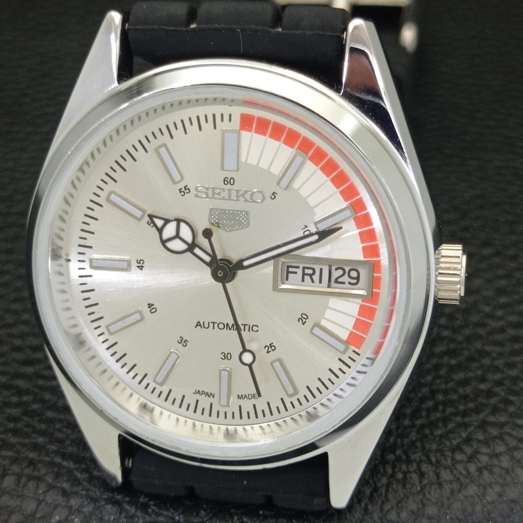 JAPAN VINTAGE REFURBISHED SEIKO 5 AUTOMATIC 6309A MENS SILVER WATCH A440737-9 Sk-a440737-1