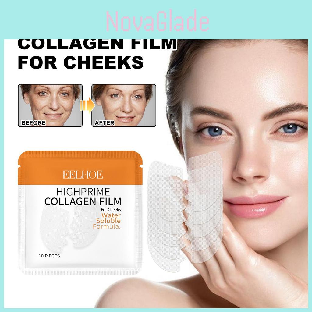 Eelhoe Collagen Water Soluble Face Cheek Patches For Wrinkle Reduction And Hydration