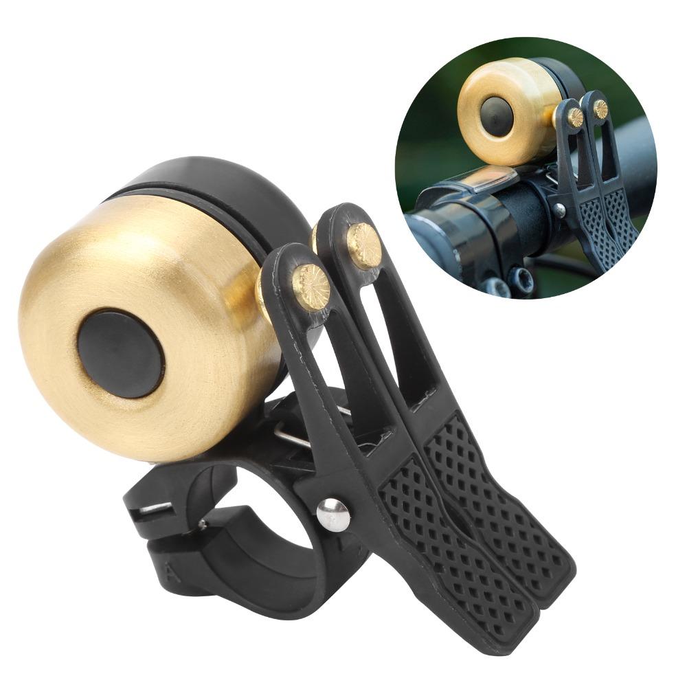 Copper Alloy Bike Bell for 21-23mm Handlebar Bike Horn Portable Bicycle Bell for Cycling