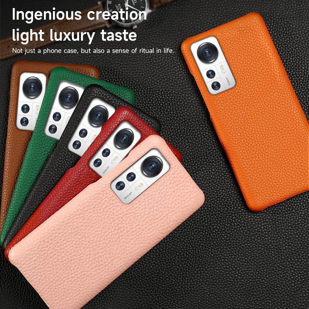 Etui na telefon z prawdziwej skóry bydlęcej dla Xiaomi Mi 13T Pro Poco X6 Pro Redmi Note 13 Pro Plus Ochrona połowiczna Tylna okładka