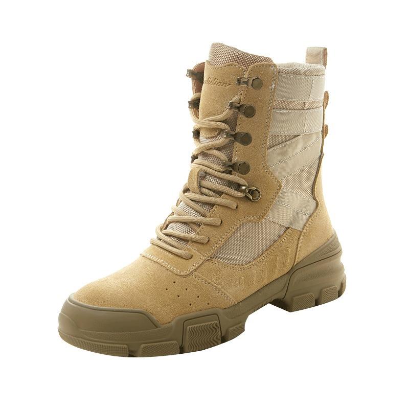 Martin Boots Women's New Anti-velvet Leather Platform Short Boots Non-slip and Wear-resistant Hiking Hiking Shoes