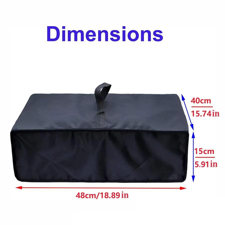 600D Oxford Cloth Record Player Dust Cover, Waterproof & Scratch-Resistant Turntable Protector, Universal Dust Cover