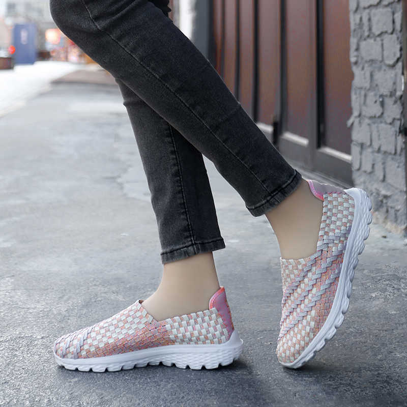 Fashion Laced Hiphop Women's Shoes Sneakers Walking Women's Summer Shoes Summer Boots Ladies Sports Trnis Shoose Resale Outside