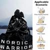 1pc Nordic Warrior Throw Blanket Soft Flannel, Cozy All Season Polyester Perfect for Home, Office