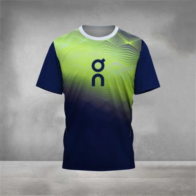 BOLIV MODA Heren 3D Geprint T-shirt Buiten Fitness Ademend Sneldrogend Sport Korte Mouw Ronde Hals Pullover Casual Top 2XL
