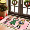 Nutcracker Ballet Story Doormat Festive Welcome Rug Non Slip Entryway Mat Indoor Outdoor Washable Festive Home Decor