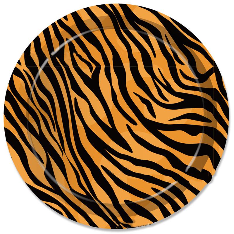 Woodland Animals Disposable Plates Jungle Safari Birthday Animals Giraffe Zebra 1st Birthday Party Decor Leopard Print Plates