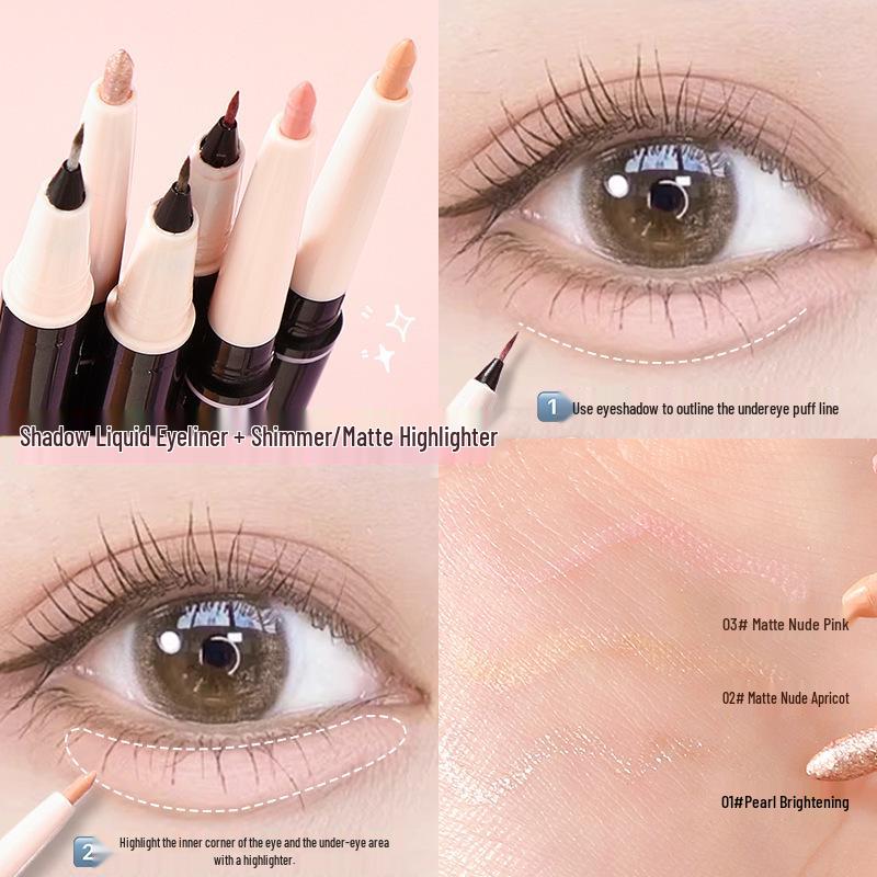 Mingxi Zhi 2-in-1 Double-Ended Smudge-Proof Shadow Stick for Natural-Looking Eyelids