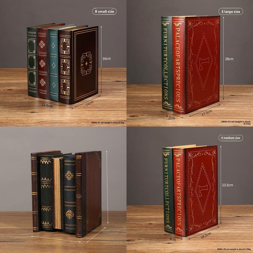 Vintage Buchbox Organizer Mit Holzdesign Für Bürodekoration Und Schmuckaufbewahrung