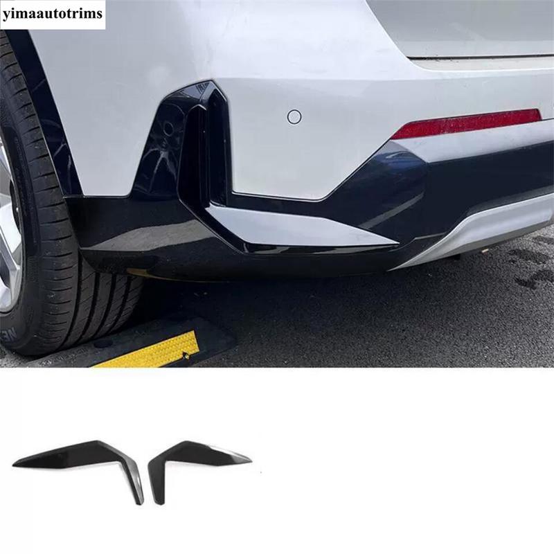 Car Front Rear Bumper Moulding Grills Corner Protectors Cover Trim Black Accessories Exterior Kit For BMW X1 U11  2024 2025
