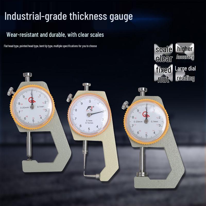 Цифровой стрелочный толщиномер высокой точности: Диапазон измерений 10-30 мм