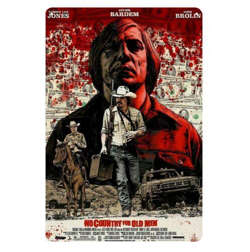No Country For Old Men Movie Metal Poster Tin Sign 20x30cmAluminum 20x30cm(7.8x11.8inch)