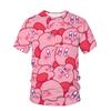 Nytt Spel Anime Kirby T-shirt Barn Kawaii Rolig Sommar Tecknad 3D T-shirt För Pojkar Flickor Barn Kläder Unisex Kortärmad