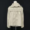 MAX&Co Cotton Short Flare Blouson Outerwear 38 M Light Beige Full Zip Big Collar(USED)