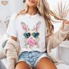 2026 Summer Womens Bunny Blowing Bubble TShirt Unisex Cotton and Breathable Short Sleeve Oversized Loose Casual