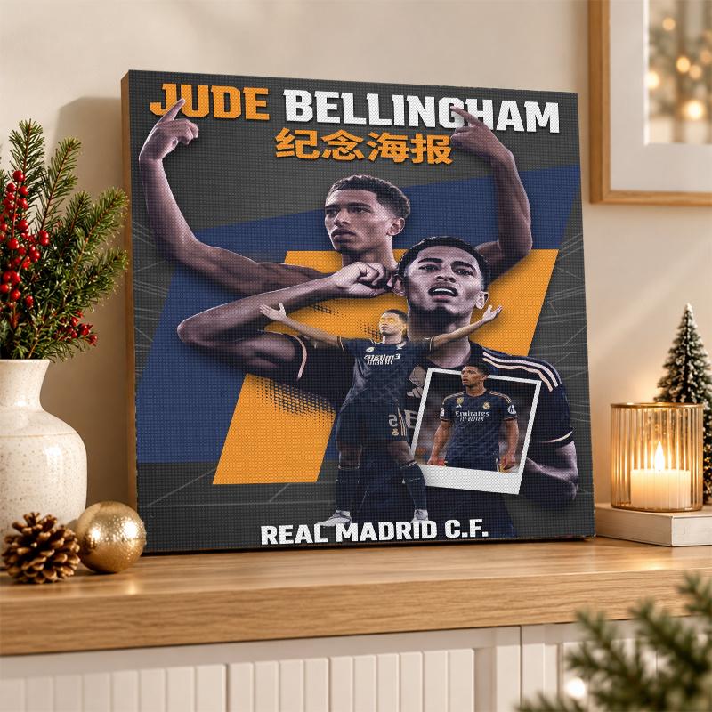 Jude Bellingham Diamantmalerei Set 5D Vollbohrer DIY Diamantmosaik Wandkunst Heimdekoration