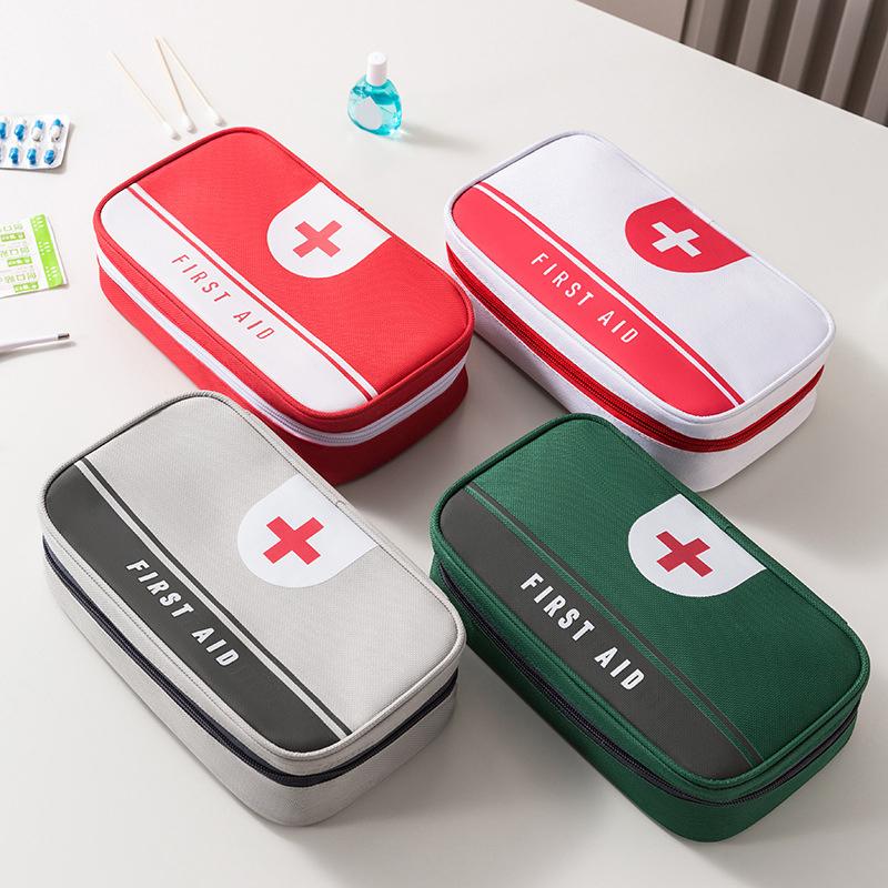 1Pc-Portable Emergency Medical Bag First Aid Storage Box For Household Outdoor Travel Camping Equipment Medicine Survival Kit