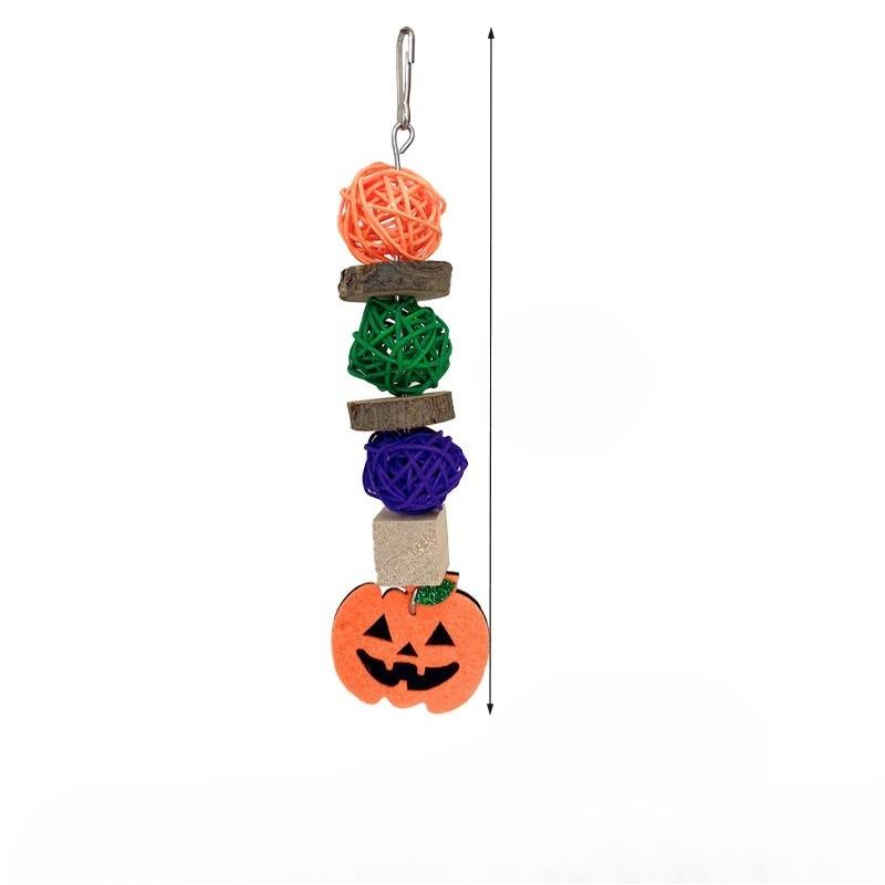 Parrot Toys, Halloween Pumpkin Decorations, Bird Toys, Hamster Toys, Teething Apple Wood, Rattan Ball Pendants, Biting Strings