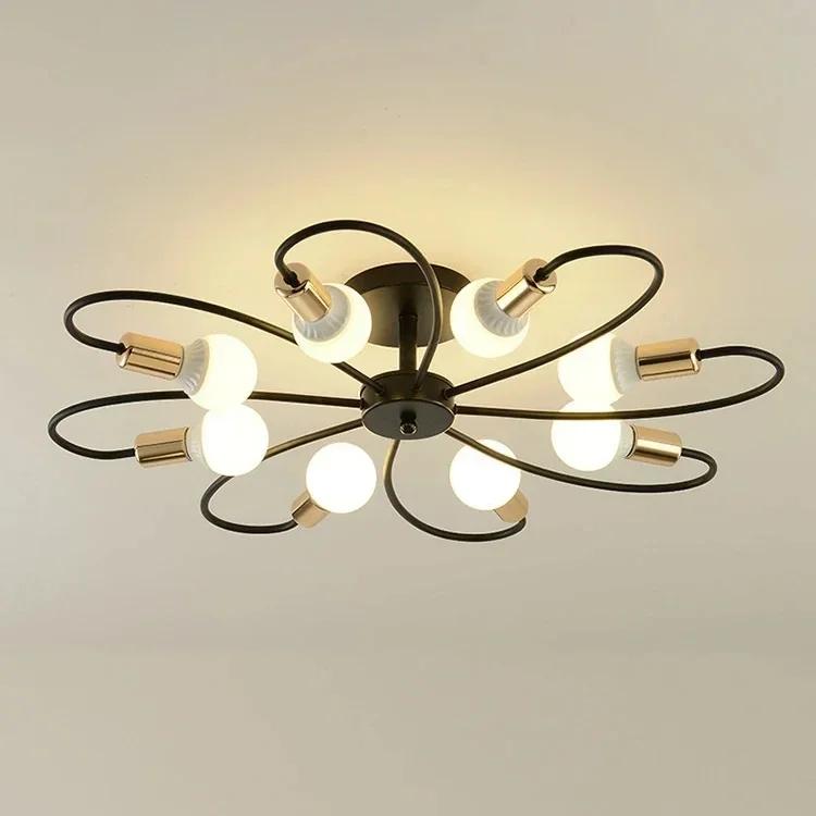 Nordic Minimalist Style LED Chandelier Bedroom Chandelier Living Room Lighting Home Chandelier Room Decoration Lighting Fixtures