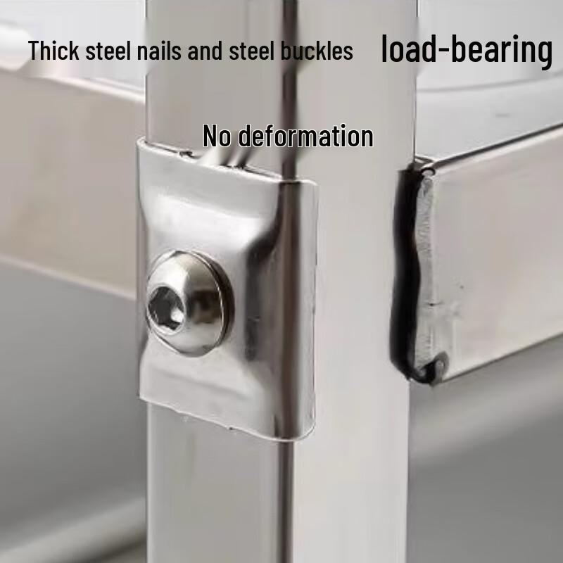 Thickened Stainless Steel Service Cart