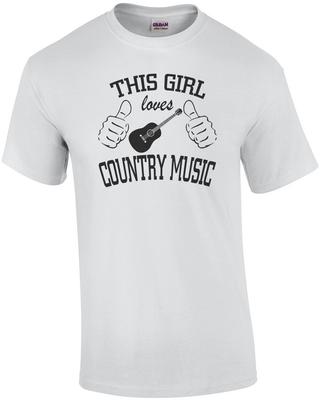 Dieses Mädchen liebt Country-Musik T-Shirt