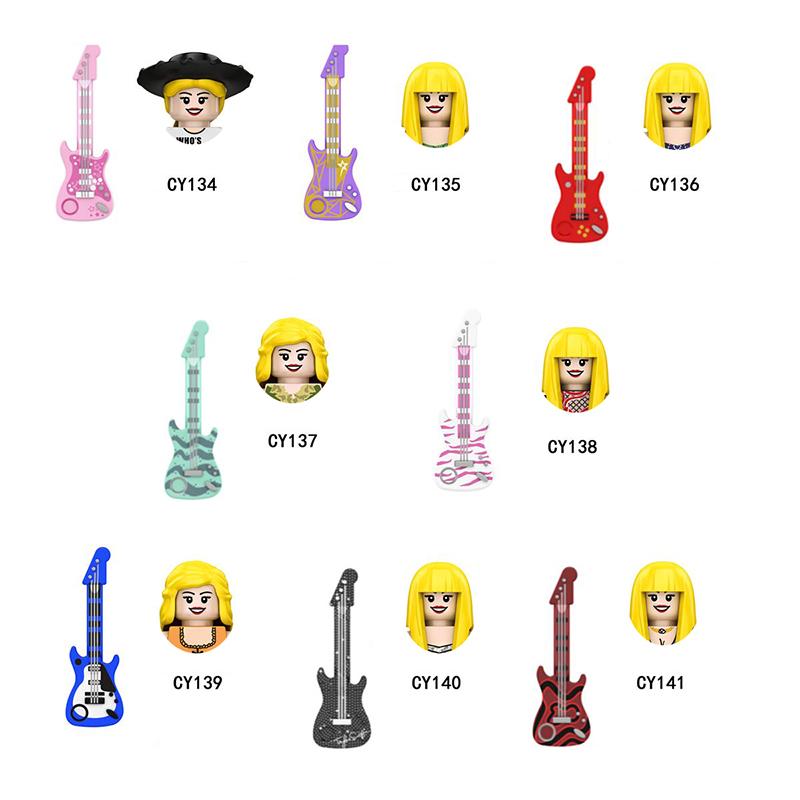 CY134 LG1015 WM989 Singer Building Blocks Jobs Assemble Bricks Cute Action Toy Figures Small Dolls Gifts For Children Kids