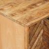 Storage Cabinet in Brown 90 x 33.5 x 75 cm Solid Mango Wood