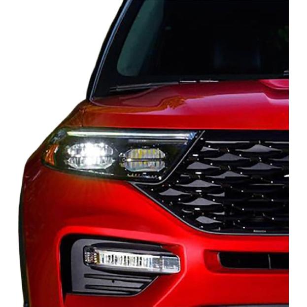 Compatible for Ford Explorer 2020 2021 2022 US Version Front Headlamp Cover Headlight Shell Lampshade Plexiglass Replace Original Lens(Right Side)