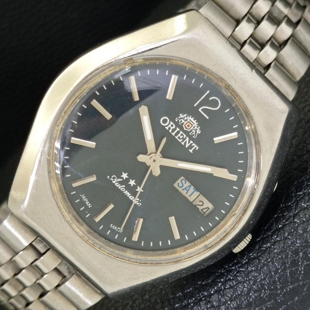 

ЯПОНИЯ МУЖСКИЕ ОРИГИНАЛЬНЫЕ ВИНТАЖНЫЕ ЧАСЫ ORIENT 48741 АВТОМАТИЧЕСКИЕ С СИНИМ ЦИФЕРБЛАТОМ a500323-2 R151b-a500323