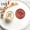 Metal Seal for Crafting Embossed Wax Stamp, Zinc Alloy Sealing Stamp with Various Artistic Stationery Patterns Wedding Invitations Envelopes