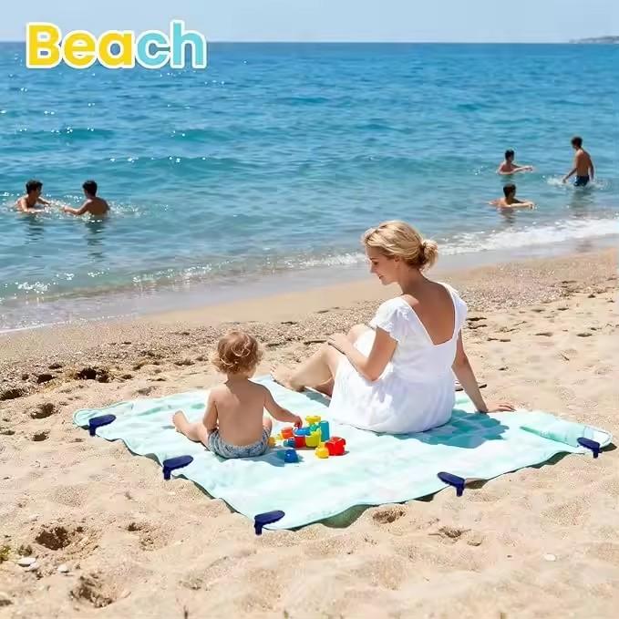 8/4/2PC Beach Towel Fastener Clips Windproof Picnic Mat Clips Blanket Fasten Pegs Plastic Towel Clamps for Camping Travel Beach