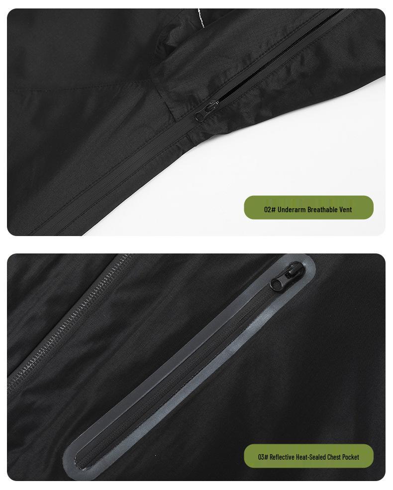 Durable Unisex Outdoor Workwear Jacket: Windproof & Waterproof Hooded Top for Spring & Autumn