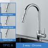 Gold & Black Brushed 304 Stainless Steel Pull-Out Kitchen Faucet for Sink & Vegetable Basin