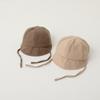 New Solid Color Sun Hat Adjustable Lace-up Bucket Hats Drawstring Infant Hat Summer
