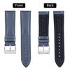 BINLUN Leather and Rubber Hybrid Watch Band, Quick Release Watch Strap, Premium Leather and Silicone Blend Smartwatch Strap for Men and Women, Availab