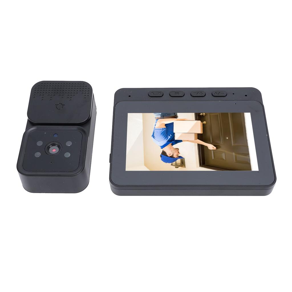 Video Intercom System 4.3 Inch Screen Wireless Video Doorbell Camera 5MP 120 Degree Wide Angle