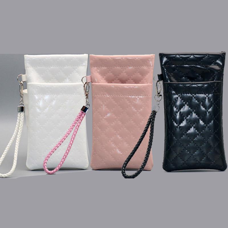 Double-Layer Sunglasses Storage Bag Portable Soft Pu Leather Squeeze Eyeglasses Case Box Glasses Bag Eyewear Organizer
