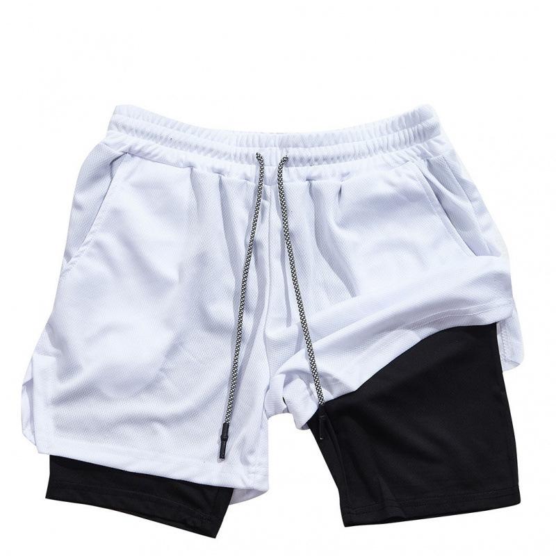 Summer Men's Casual Running Shorts - Multi-Pocket, Double Layer, Plus Size Fitness
