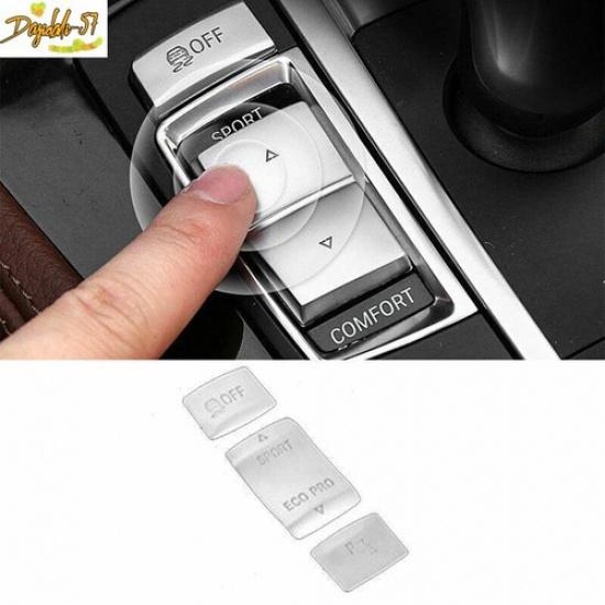 ABS Silver Central Console Switch Cover Trim Fit For BMW 3 4 Series GT 2013-