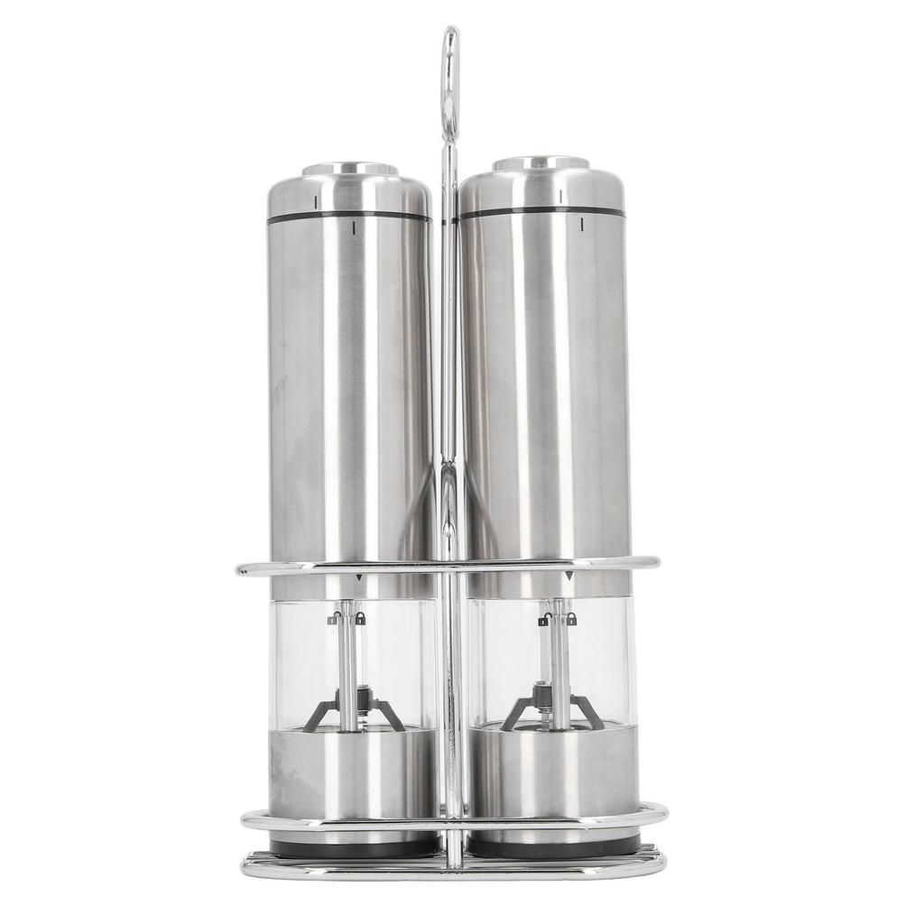 Electric Pepper Grinder Battery Powered 20g Stainless Steel Multifunctional with Stand Electric