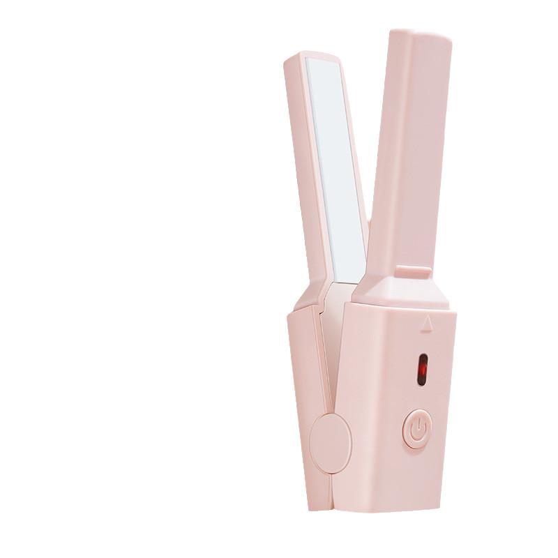 

Заколка для волос Кудрявая Модная 3 цвета Мини Портативная 2в1 Выпрямитель для волос USB Pink USB