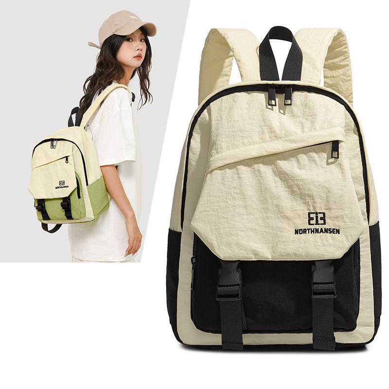 Leisure schoolbag large capacity new campus backpack travel versatile simple backpack