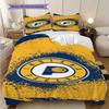 Indiana Pacers Basketball Spirit Three-piece Set(1 * Duvet Cover + 2 * Pillowcase, Without Core) Christmas Birthday Gift Soft and Comfortable