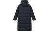 Men's Jacket FILA Letter Print Hooded Long Down Jacket Black