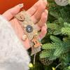 Bear Snuggly Bracelet For Women Elegant Plush Yarn And Wood Handmade Gift Christmas