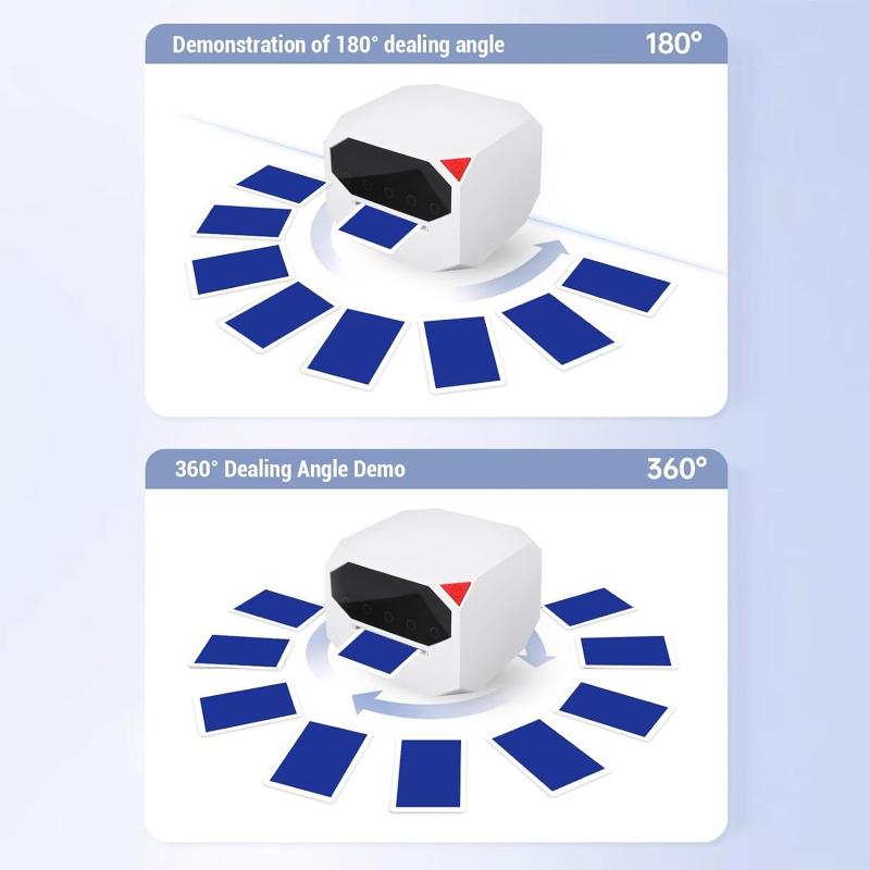 Automatic Shuffler and Dealer Rechargeable 2500mAh  Automatic Card Shuffler with Multi Player Modes for Poker Games Outdoor