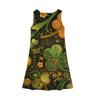 Girl Summer Dress Sleeveless Printed Color Casual Dress St. Patrick's Day