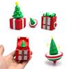 3D Printed Christmas Ornament Pop-Up Box Fidget Toy Xmas Tree Clicker Spinning Top Stress Relief Toy for Festive Desktop Decoration