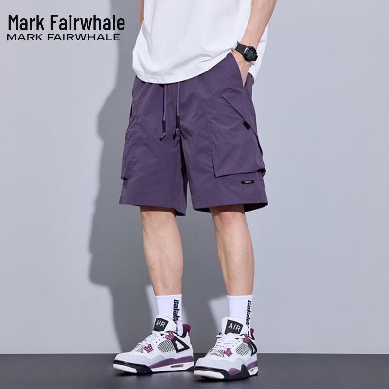 Mark Fairwhale Men's Summer Ice-Feel Cargo Shorts